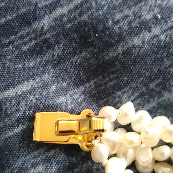 Freshwater and real mabe pearl choker necklace. - Picture 3 of 7